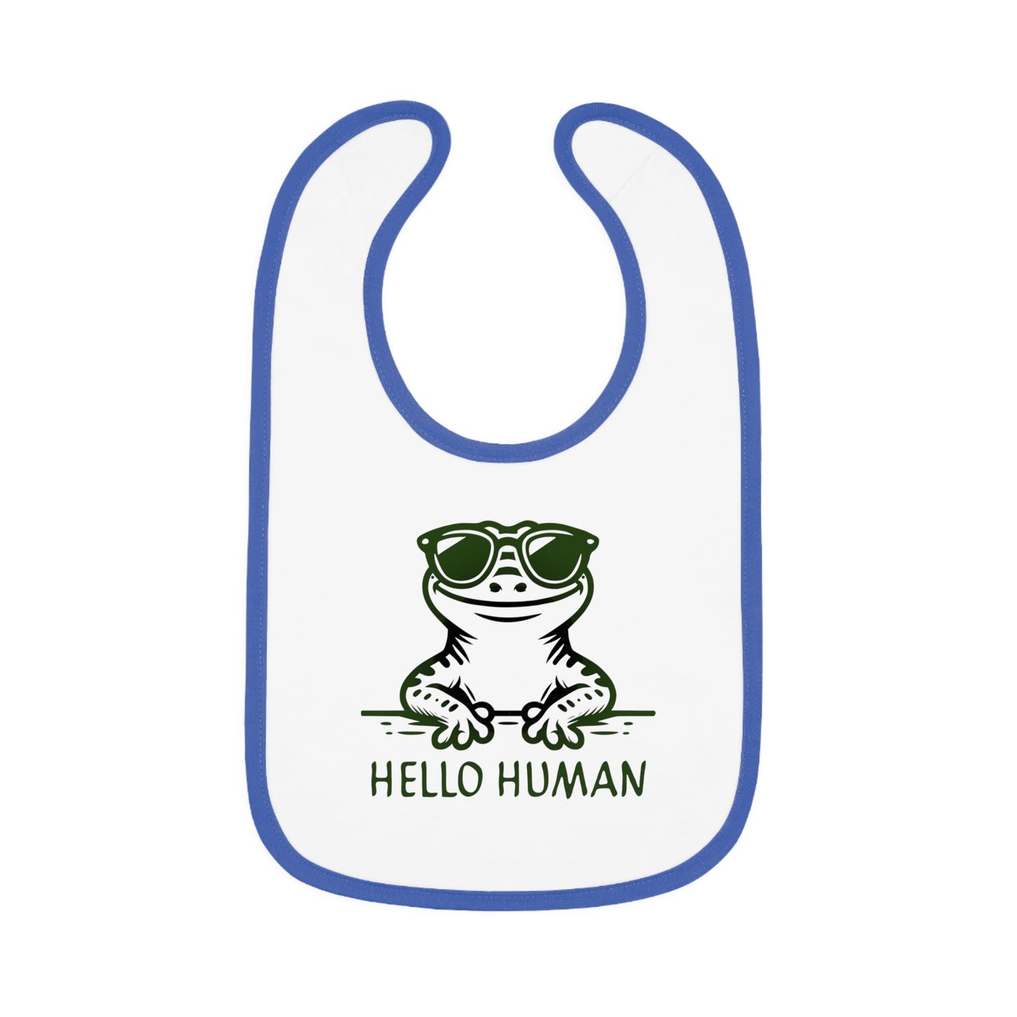 "Hello Human 2" od Electric Lizard - bryndáček s kontrastním trimem pro miminko