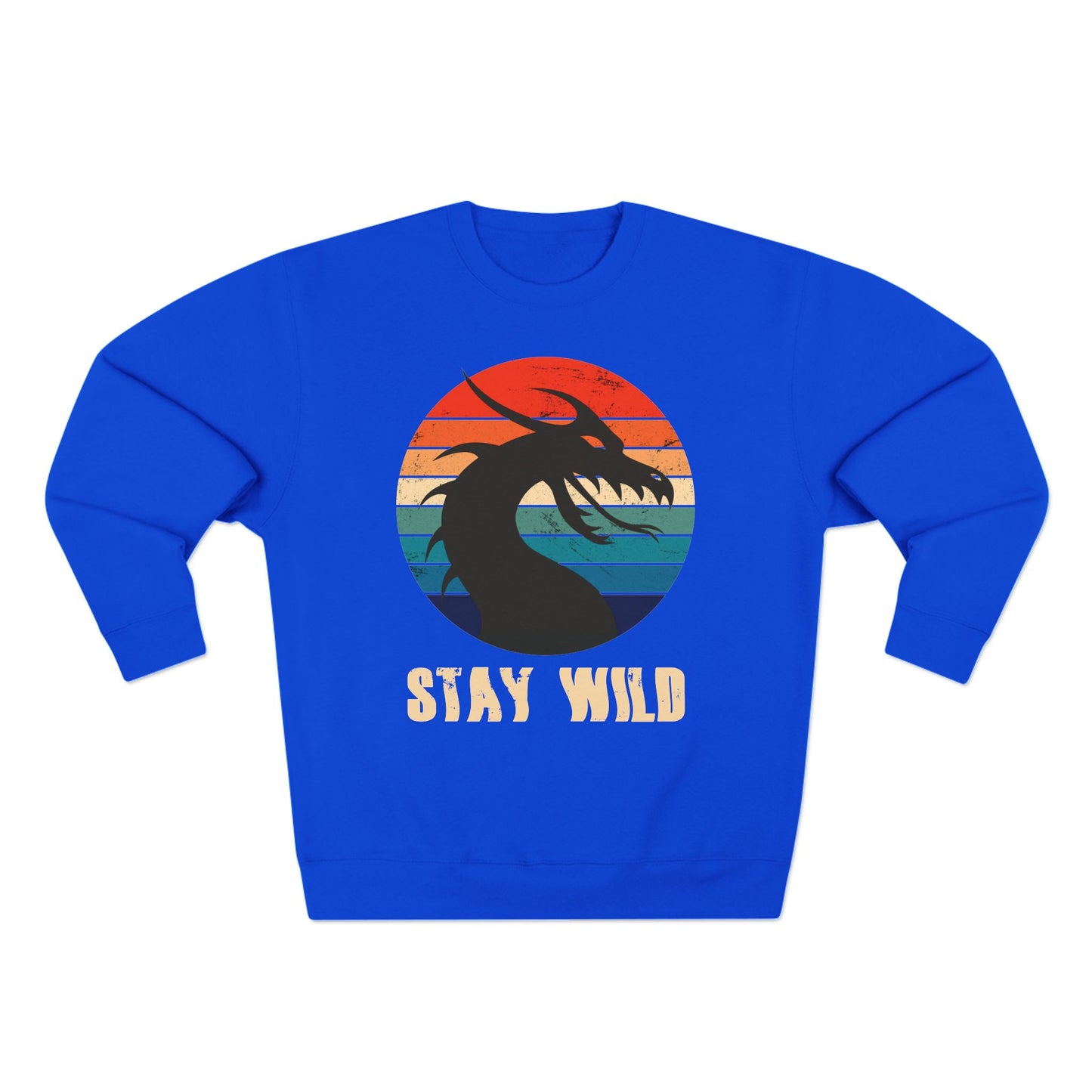 "STAY WILD" by Electric Lizard - Unisex Crewneck Sweatshirt