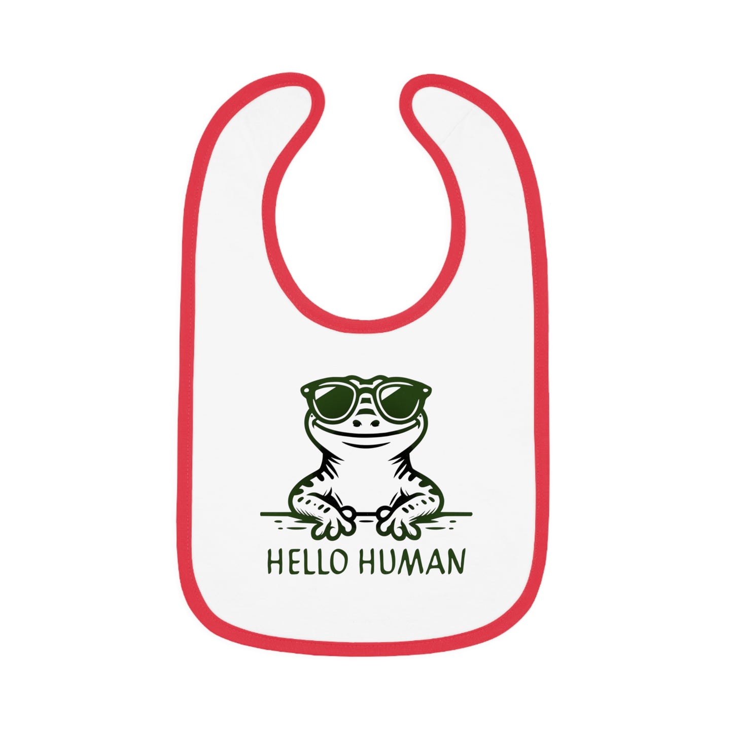 "Hello Human 2" od Electric Lizard - bryndáček s kontrastním trimem pro miminko