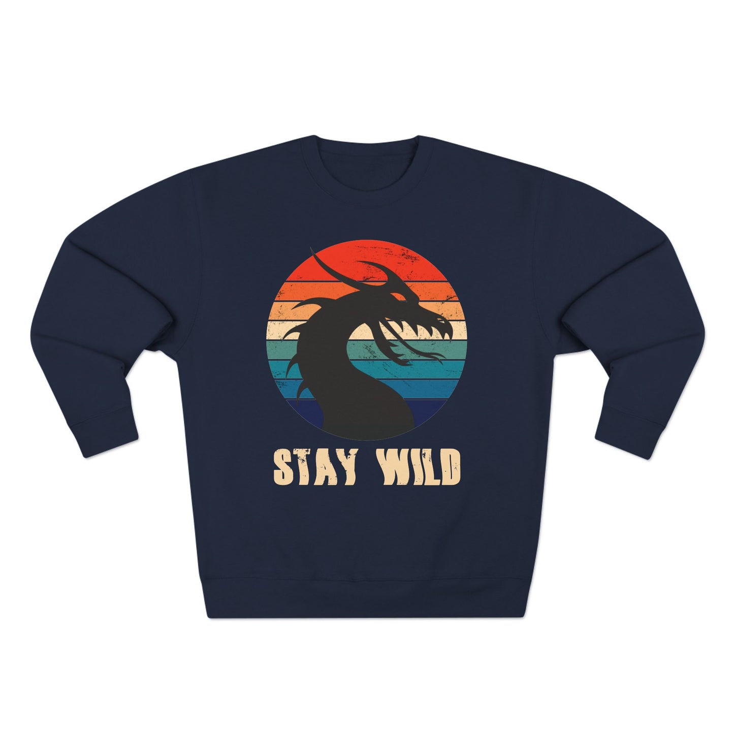 "STAY WILD" by Electric Lizard - Unisex Crewneck Sweatshirt