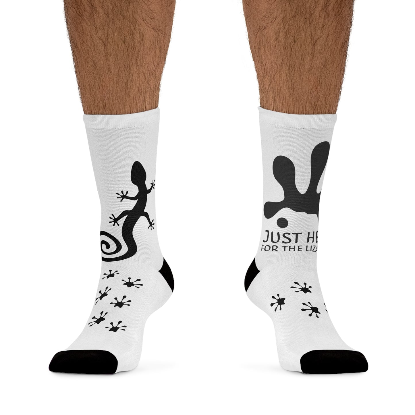"Just Here For The Lizards" de Electric Lizard - Calcetines de poliéster reciclado