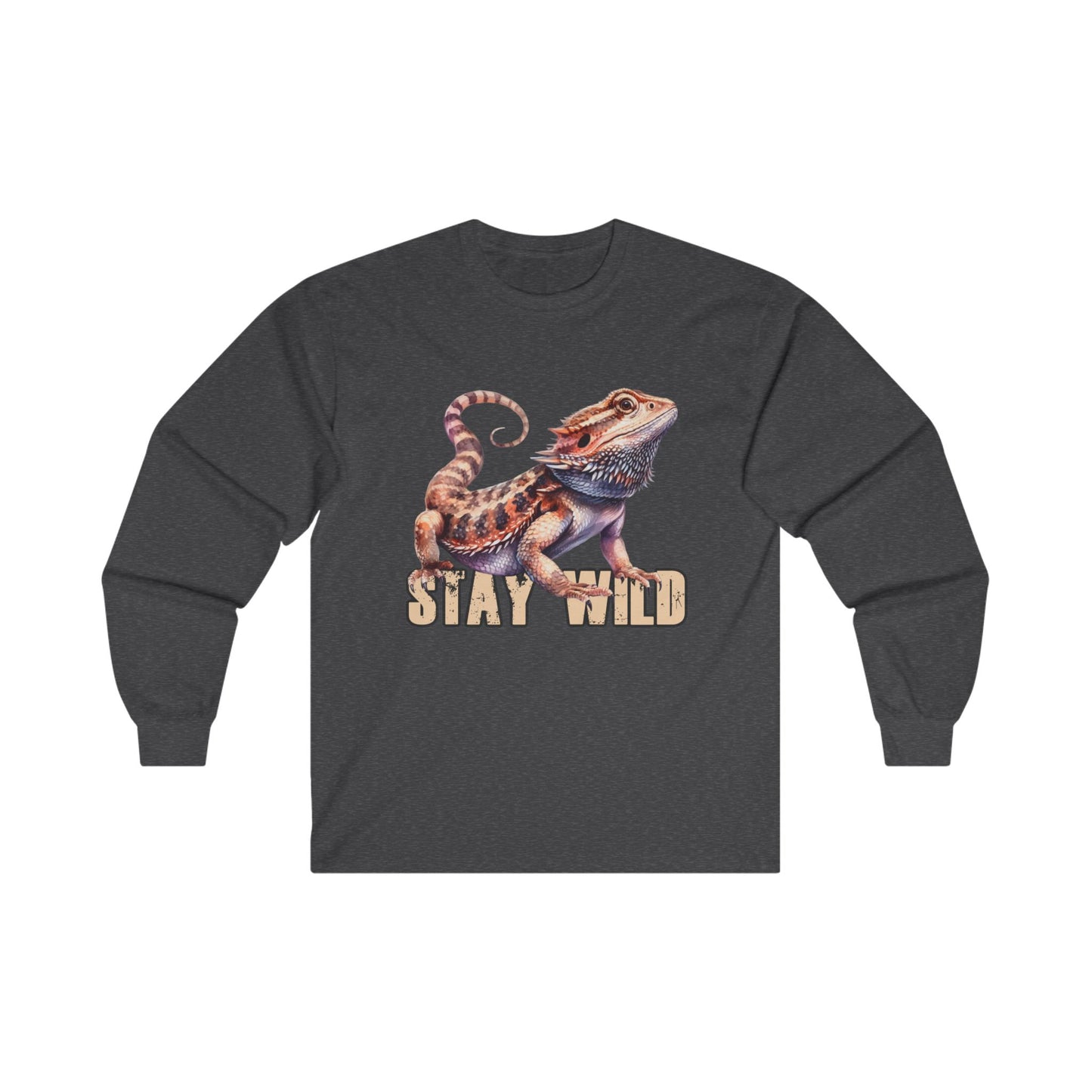 "STAY WILD" by Electric Lizard - Unisex Ultra Cotton Long Sleeve Tee / ECO-Friendly