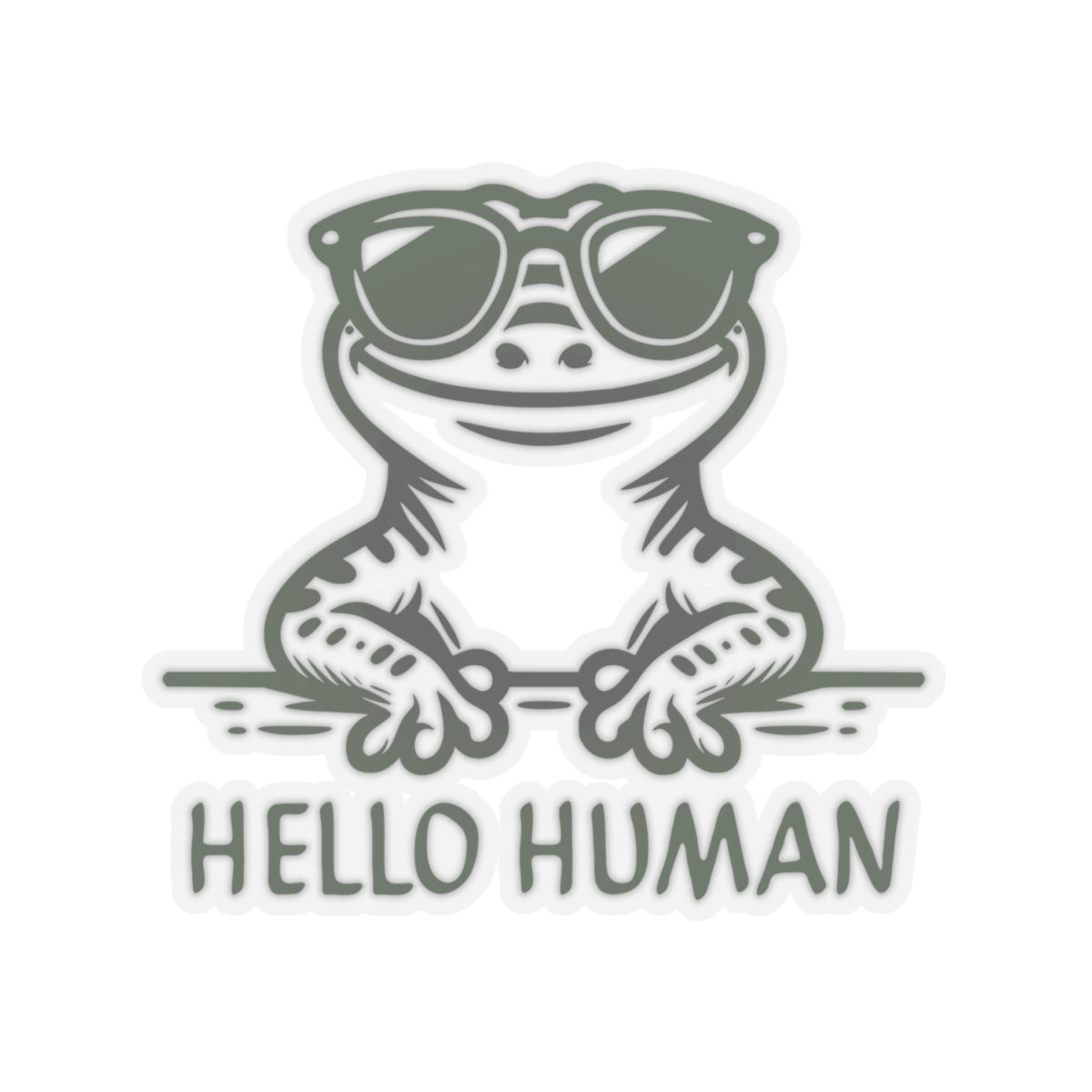 Pegatinas troqueladas "Hello Human 2" de Electric Lizard