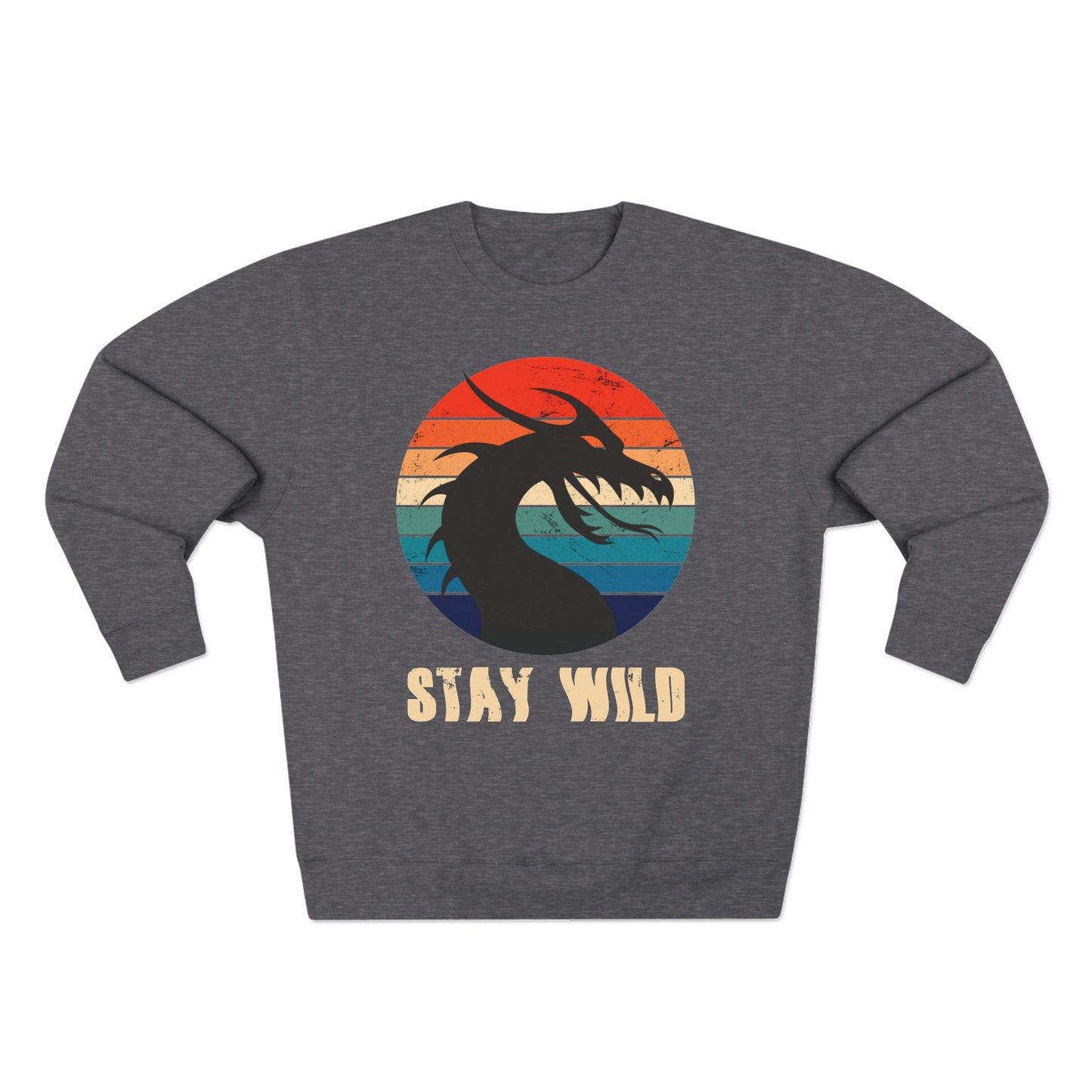 "STAY WILD" by Electric Lizard - Unisex Crewneck Sweatshirt