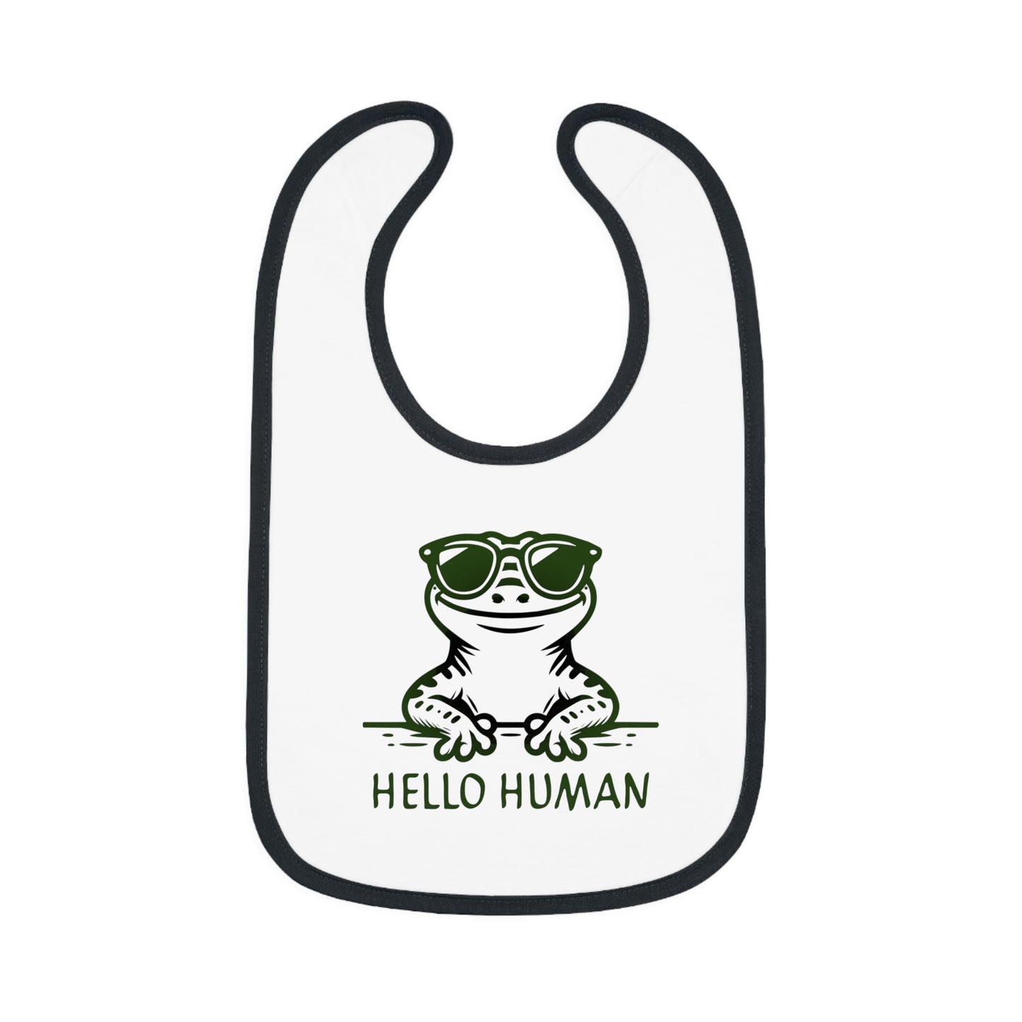 "Hello Human 2" od Electric Lizard - bryndáček s kontrastním trimem pro miminko