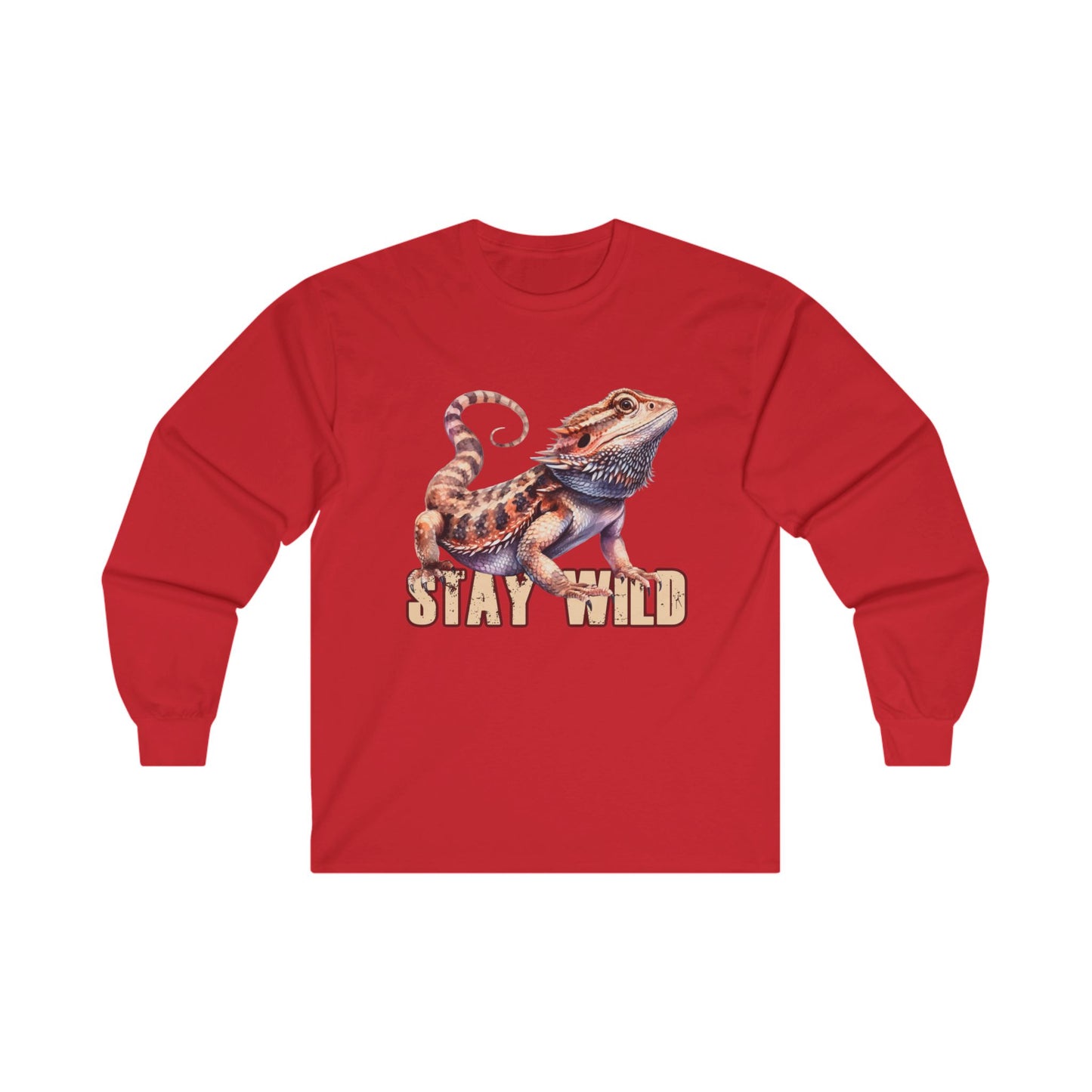 "STAY WILD" by Electric Lizard - Unisex Ultra Cotton Long Sleeve Tee / ECO-Friendly