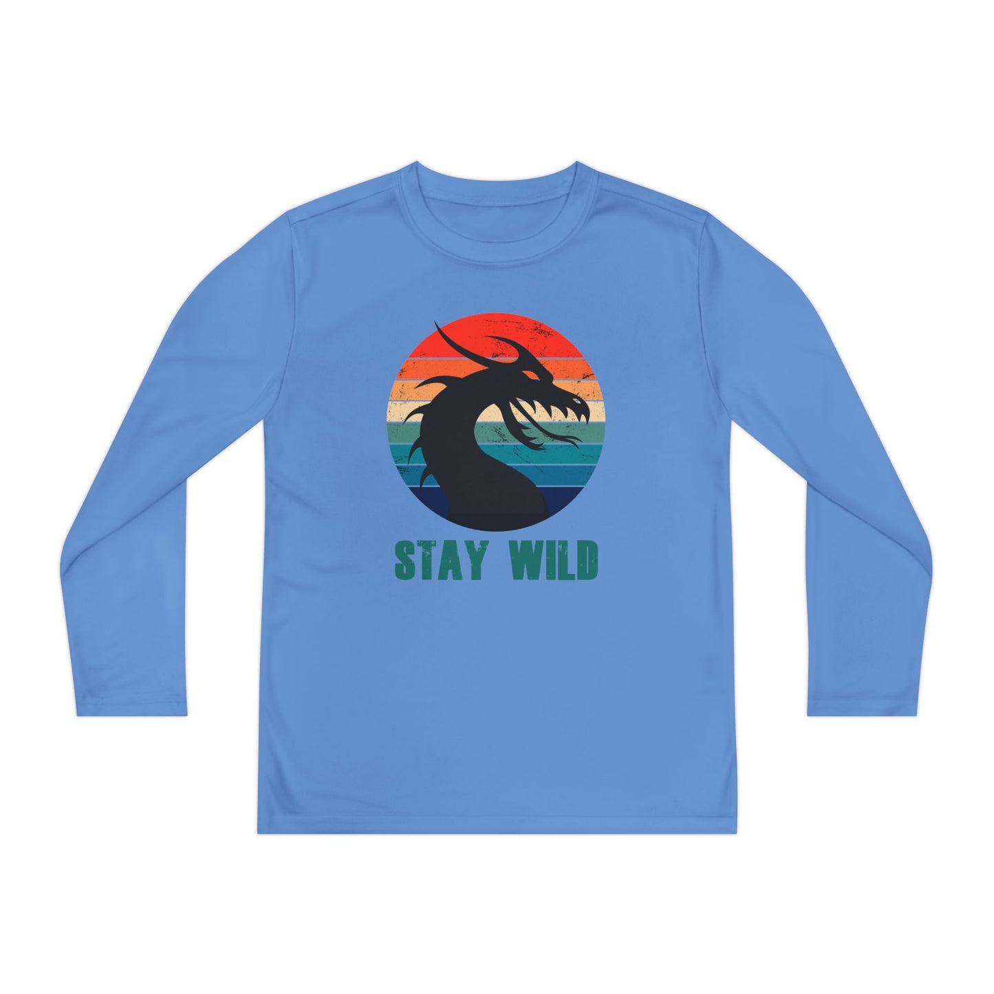 "STAY WILD" by Electric Lizard - Youth Long Sleeve Competitor Tee