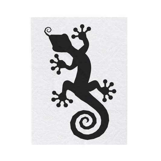 "Lizard" by Electric Lizard - Velveteen Plush Blanket