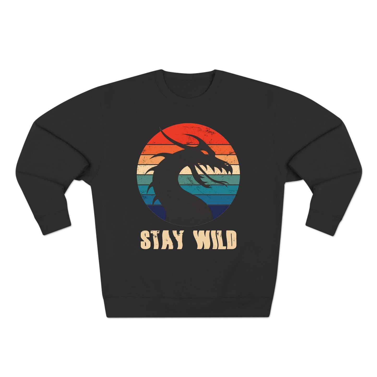 "STAY WILD" by Electric Lizard - Unisex Crewneck Sweatshirt