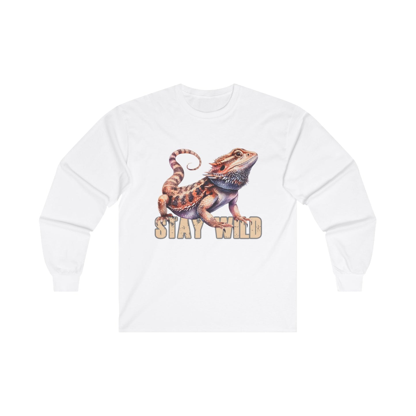 "STAY WILD" by Electric Lizard - Unisex Ultra Cotton Long Sleeve Tee / ECO-Friendly