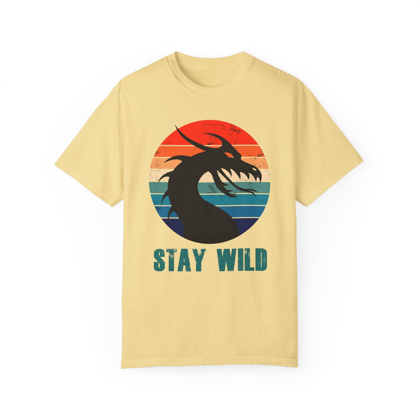 "STAY WILD" by Electric Lizard - Unisex Garment-Dyed T-shirt