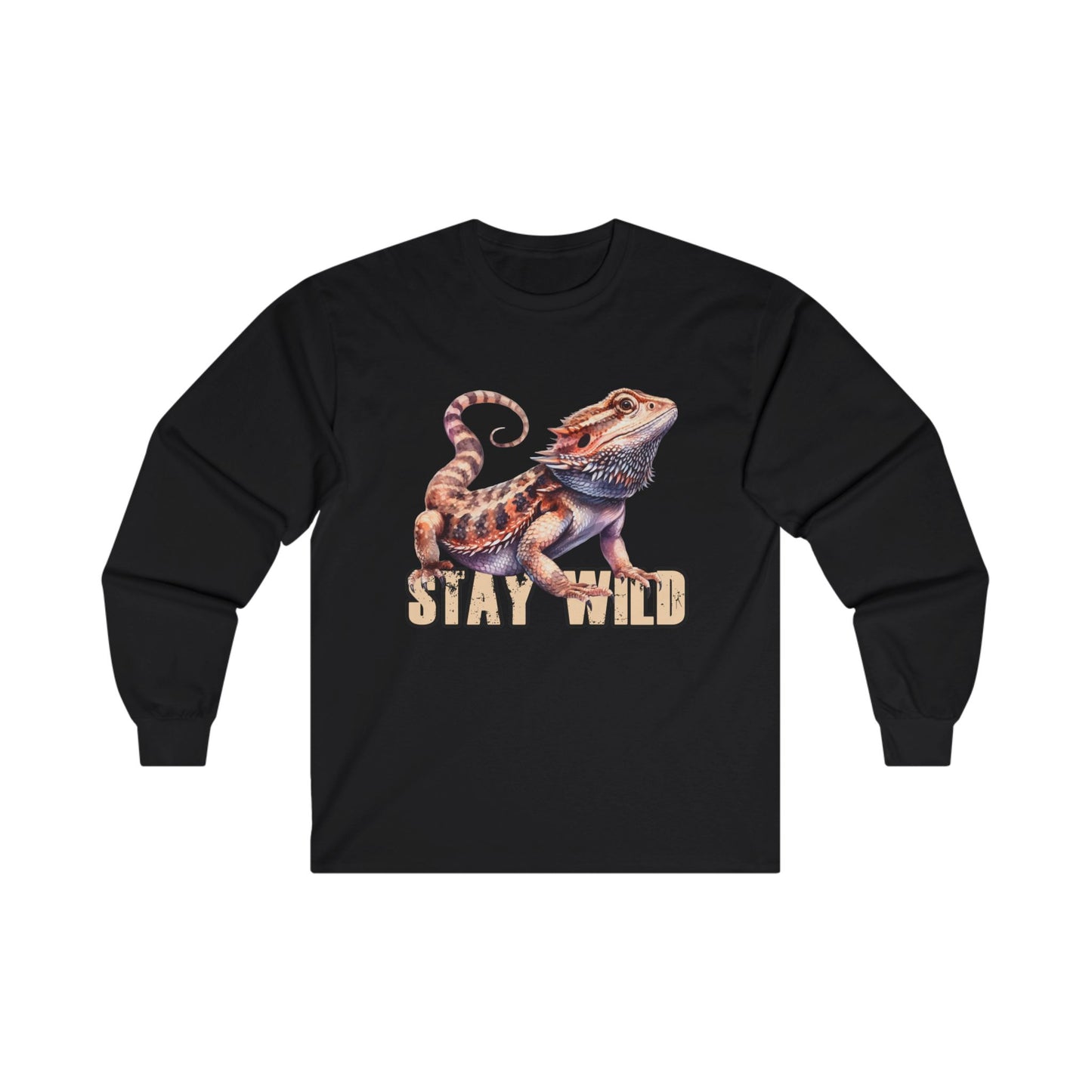 "STAY WILD" by Electric Lizard - Unisex Ultra Cotton Long Sleeve Tee / ECO-Friendly