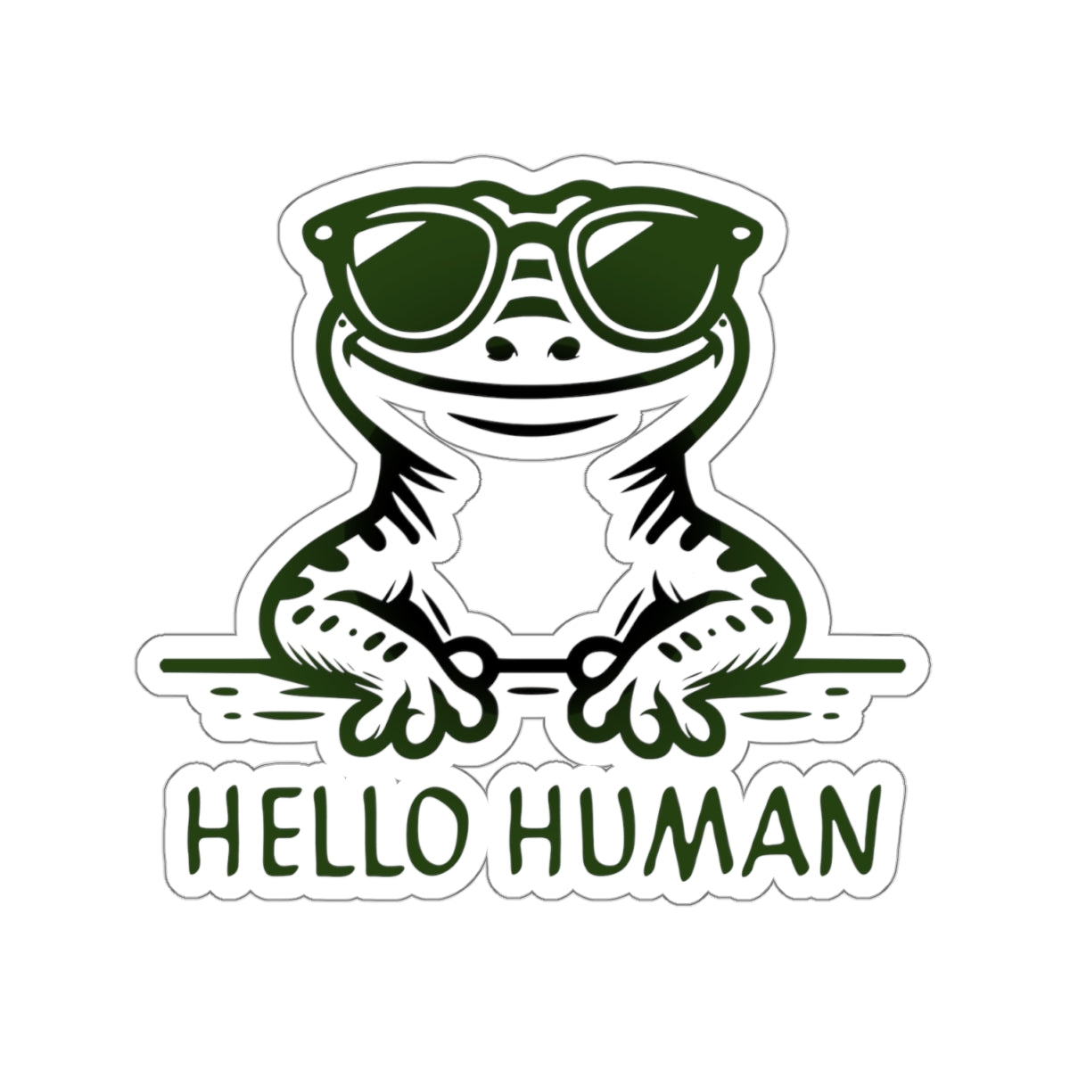 Nálepky „Hello Human 2“ od Electric Lizard – Kiss-Cut