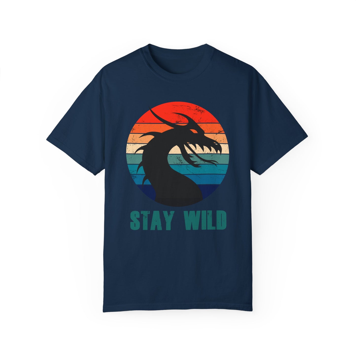 "STAY WILD" by Electric Lizard - Unisex Garment-Dyed T-shirt