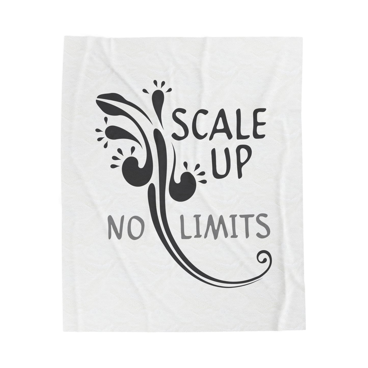 "NO LIMITS" by Electric Lizard - Velveteen Plush Blanket