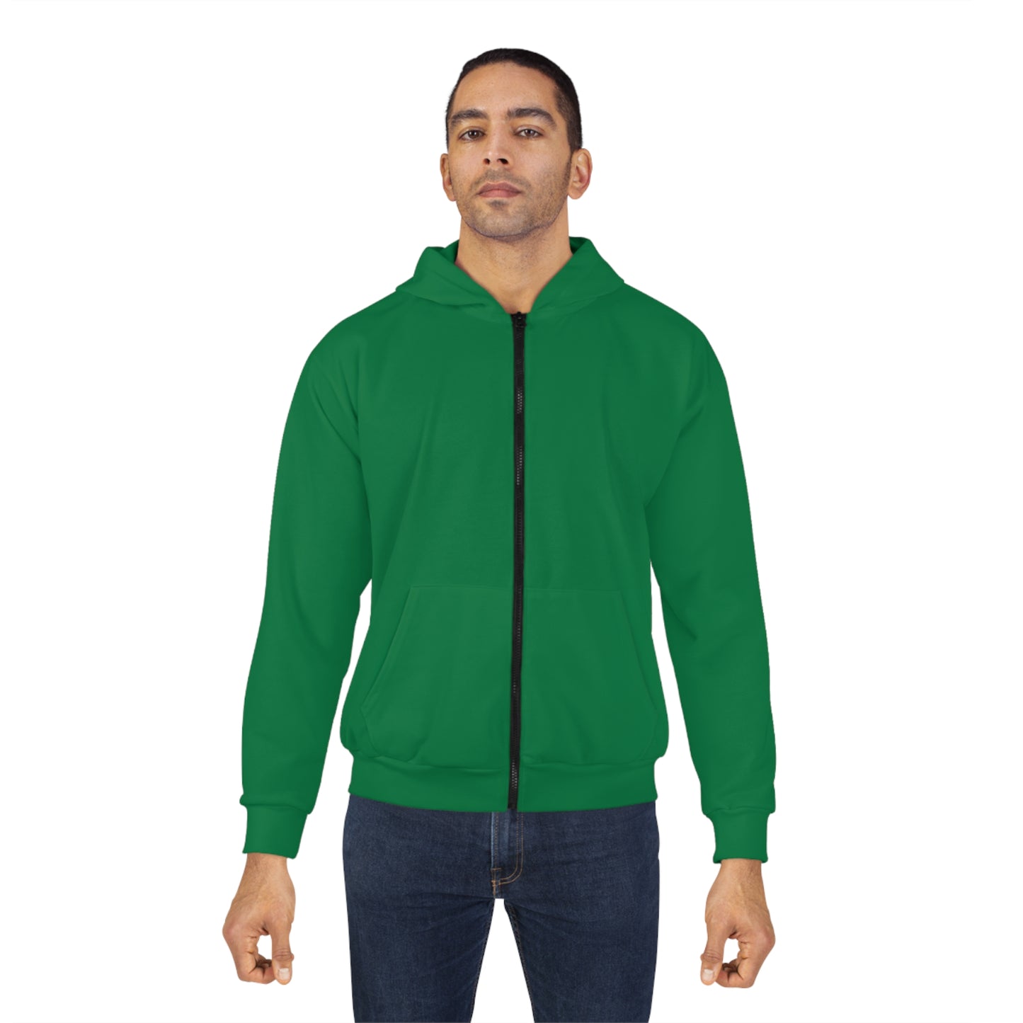 "Hello Human 2" by Electric Lizard - Unisex Zip Hoodie
