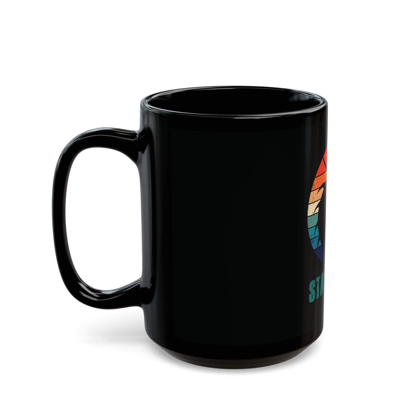 "STAY WILD" by Electric Lizard - Black Mug (11oz, 15oz)